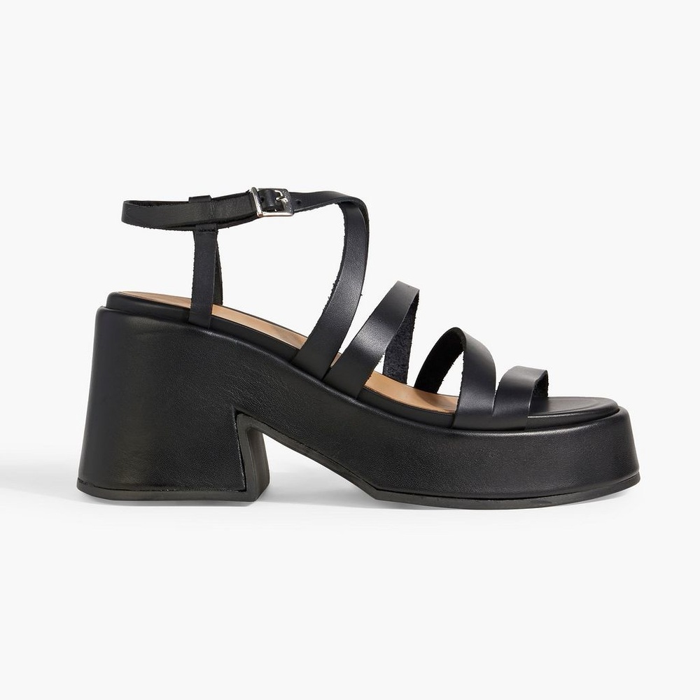 GANNI Platform Leather Sandals